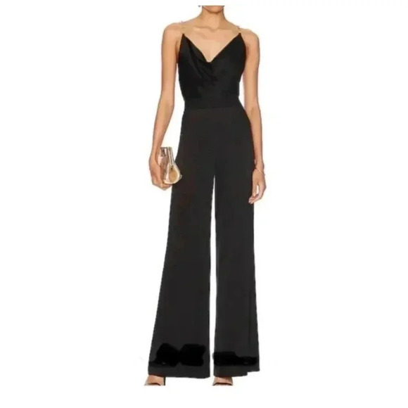 NEW Jason Wu Black Cowl Neck Adjustable Strap Jumpsuit Women’s Size Small‎ $325 - Picture 1 of 11